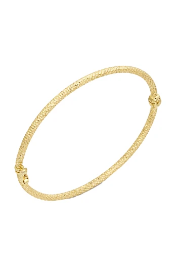 Altın Hediyelik Simli Boru Bilezik (BLZ0465)