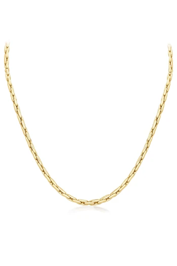 Geçme Yatay Halkalı 60 Cm Altın Tarz Erkek Zincir (KLY1732)