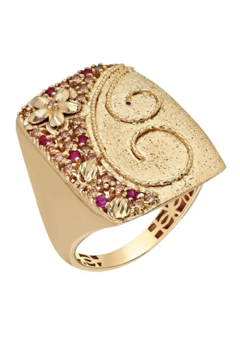 Sofistike Altın İtalyan Yüzük (YZK1502)