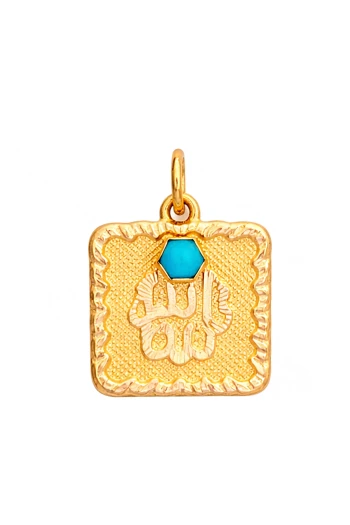 Yuvarlak Oval Altın Bebek Omuz Nazarlığı (IGN0102)