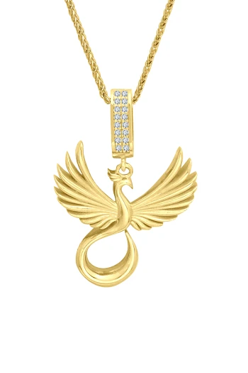 Altın Anka Kuşu Kolye (KLY1741)