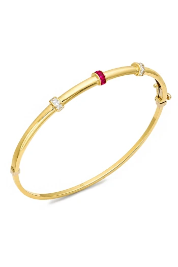 Altın Ruby Taşlı Bilezik (BLZ0495)