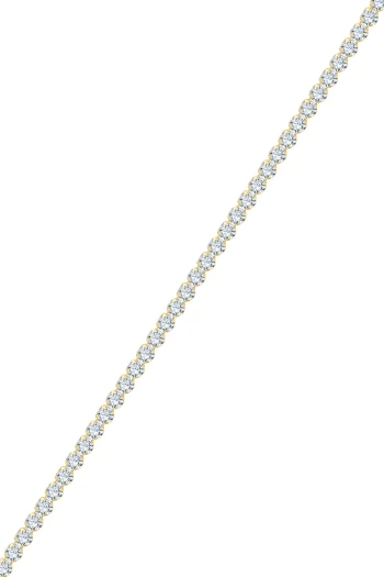 3 Mm Zirkon Taşlı Altın Su Yolu Bileklik (BLK1108)