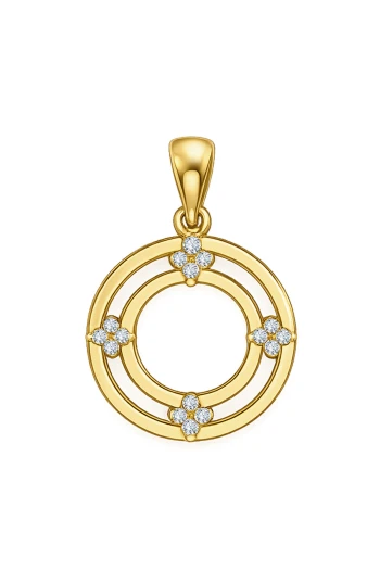 Taşlı İtalyan Model Kolye Ucu (UC0417)