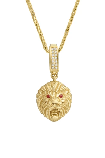 Altın Aslan Başı Kolye (KLY1795)