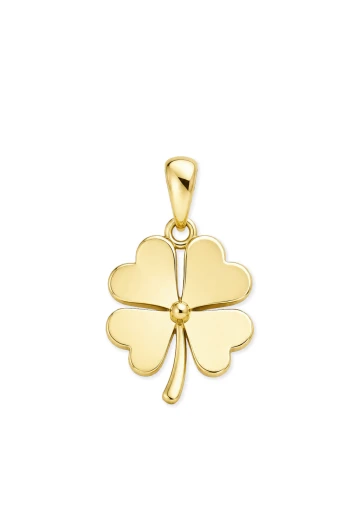 2.5 Cm Altın Yonca Kolye Ucu (UC0450)