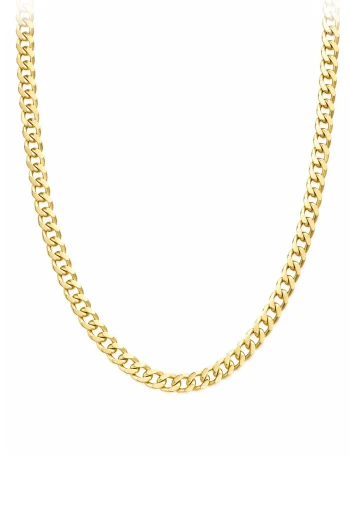 Fasetli Gurmet 60 Cm Altın Zincir Kolye (KLY1807)