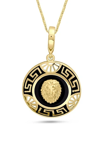 3 CM Altın Aslan Model Unisex Altın Kolye (KLY1872)