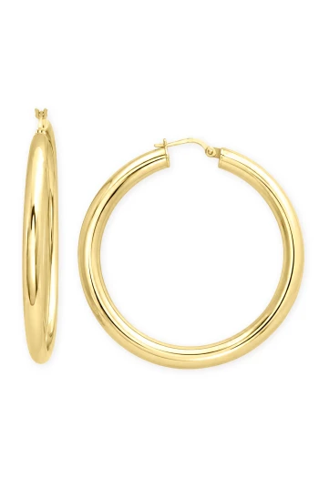 5.Cm Altın 5 Mm Halka Küpe (KP1180)
