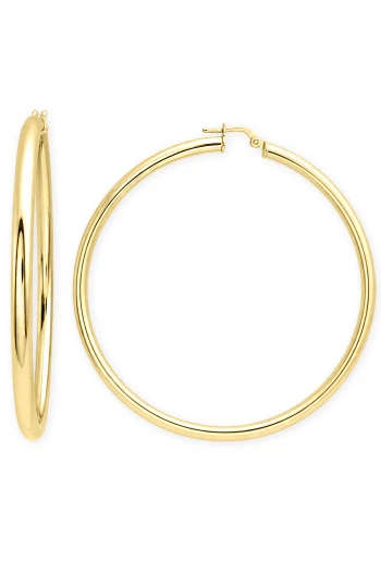 6.5 Cm Altın 3 Mm Klasik Halka Küpe (KP1184)
