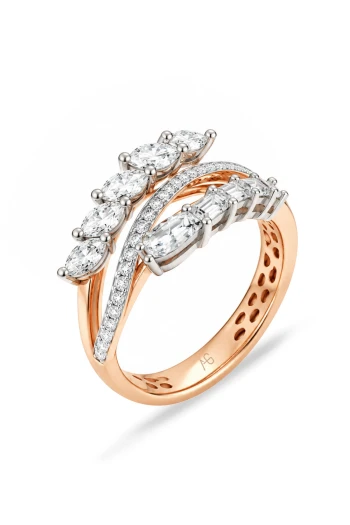 Rose Gold Günlük Pırlanta Yüzük (YZ01271)