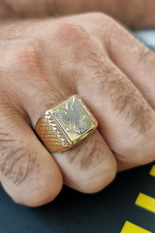 Arnavut Kartalı Altın Erkek Yüzüğü