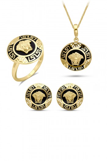 Versace Model Altın Spor Üçlü Takım
